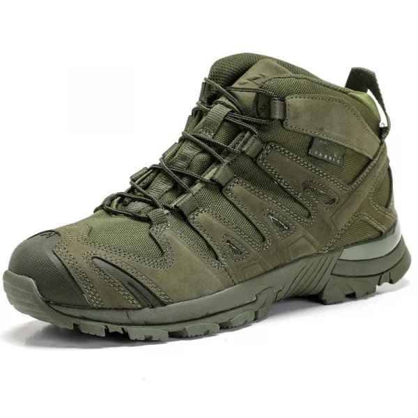Support OEM/ODM Outdoor Non-slip Wear-resisting Black Breathable Womens Lace up Desert Combat Boots - Image 6