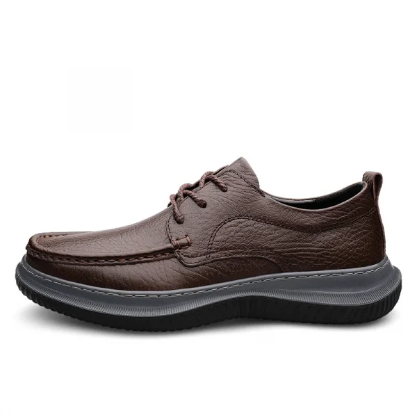 Models Best Sale Lofer Shoes for Men Boat Shoes Real Cow Leather Lace-up Business Casual Arch Support Quality Big 46 - Image 4