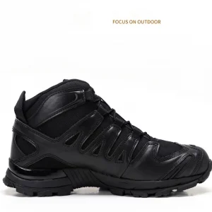 Support OEM/ODM Outdoor Non-slip Wear-resisting Black Breathable Womens Lace up Desert Combat Boots