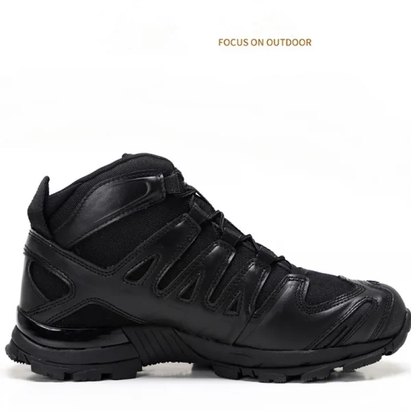 Support OEM/ODM Outdoor Non-slip Wear-resisting Black Breathable Womens Lace up Desert Combat Boots